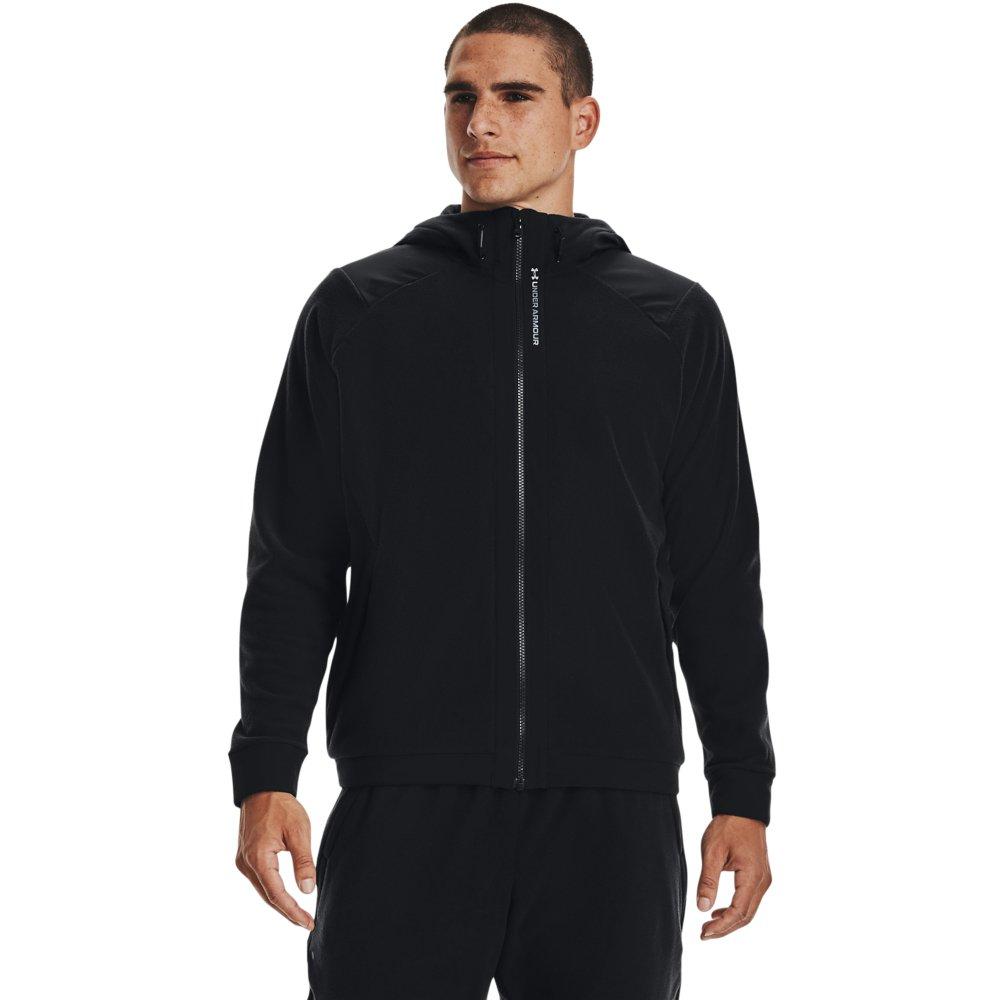 Under Armour Mens Rush All Purpose Full Zip Hoodie Black Sports Outdoors Hooded